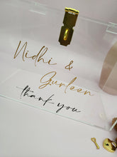 Load image into Gallery viewer, Lock & Key Wedding Card Box