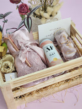 Load image into Gallery viewer, Wooden Crate Gift Set + Lace Robe