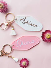Load image into Gallery viewer, Personalised Motel Keychain