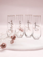 Load image into Gallery viewer, Personalised Glass Flutes
