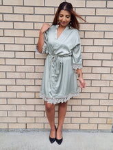 Load image into Gallery viewer, Lace Robe - Sage Green