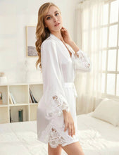 Load image into Gallery viewer, Lace Robe - Bride