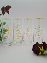 Load image into Gallery viewer, Personalised Glass Flutes