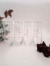 Load image into Gallery viewer, Personalised Glass Flutes