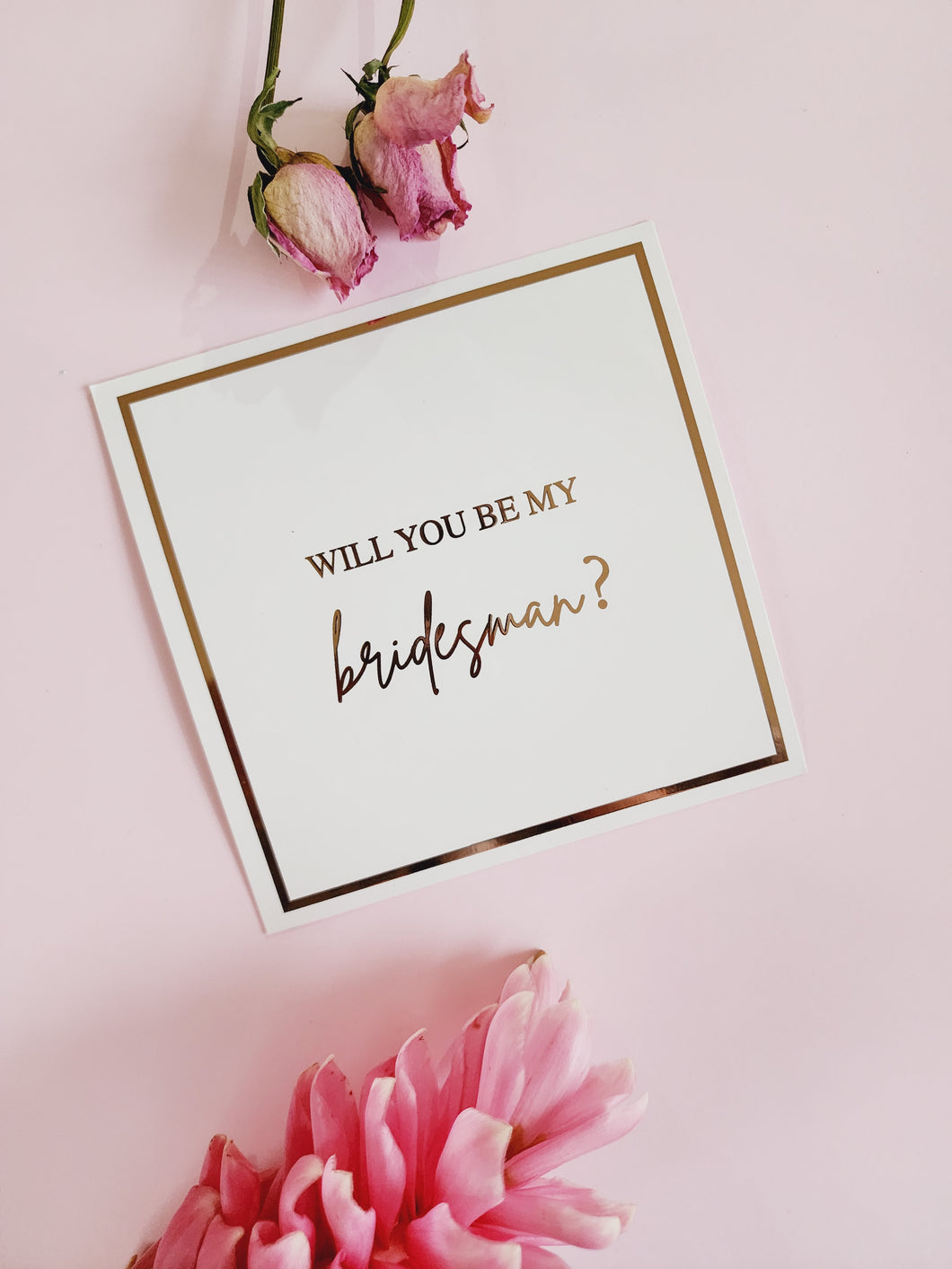 Bridesman -  Box Lid Proposal Card