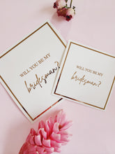 Load image into Gallery viewer, Bridesman - Box Lid Proposal Card