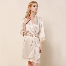 Load image into Gallery viewer, Lace Robe - Cream