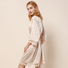 Load image into Gallery viewer, Lace Robe - Cream