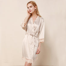 Load image into Gallery viewer, Lace Robe - Cream