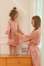 Load image into Gallery viewer, Girl's Robe - Satin Blush