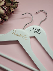 Personalised Coat Hanger - White