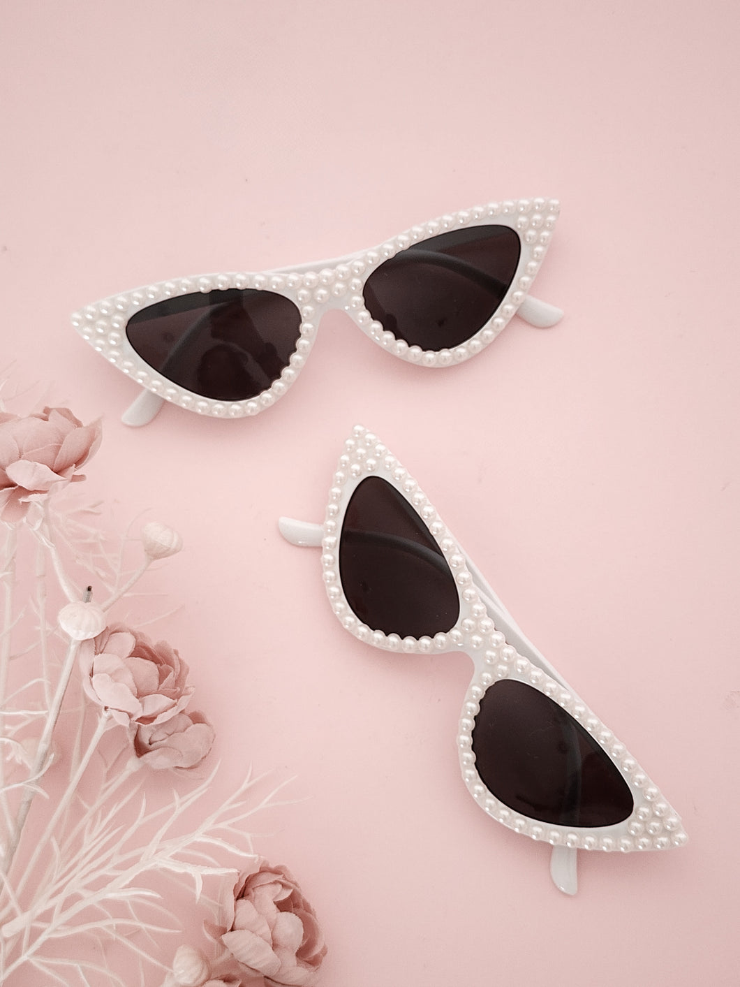 Pearl Cat Eye Sunglasses - Adult