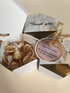 Marbled Thank you Chocolate Box