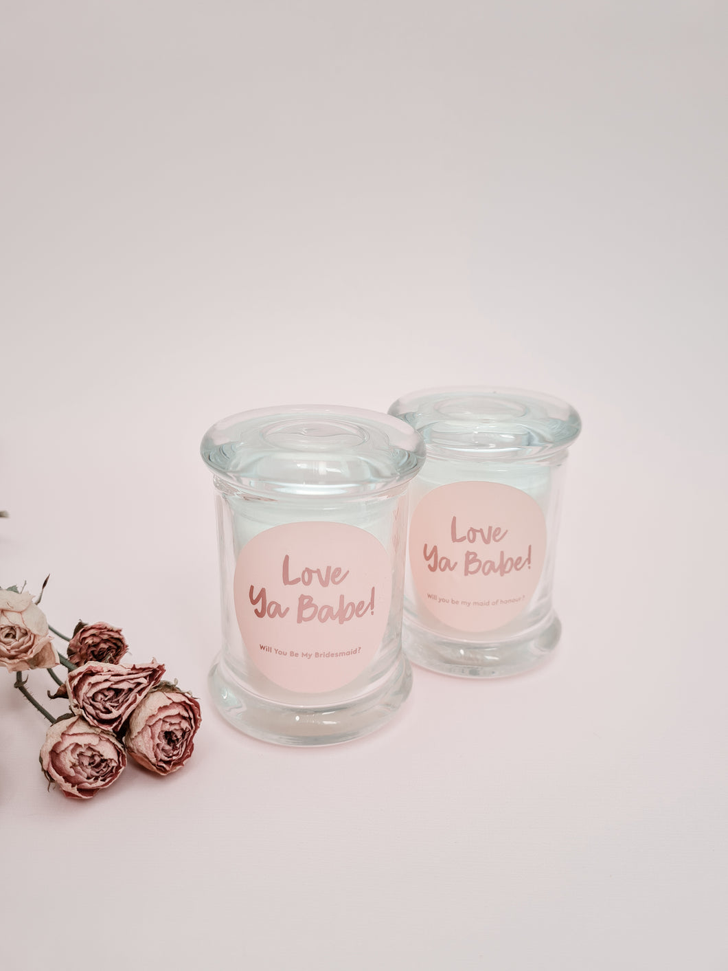 Love Ya Babe! Mini Metro Candle Jars
