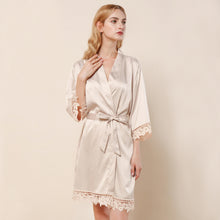 Load image into Gallery viewer, Lace Robe - Cream
