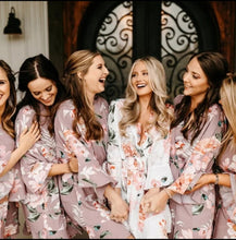 Load image into Gallery viewer, Floral Robes - Bride &amp; Bridesmaids
